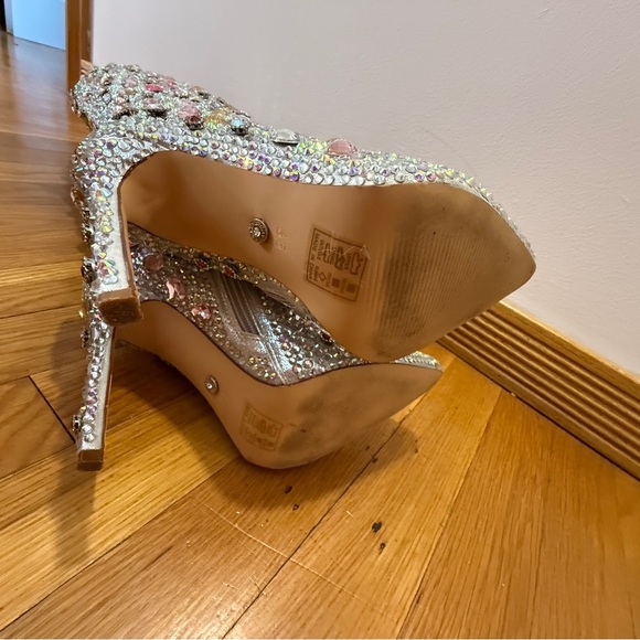 Azalea Wang ARNICA-PINK JEWELED STILETTO KNEE HIGH BOOT 6.5 - Picture 6 of 10